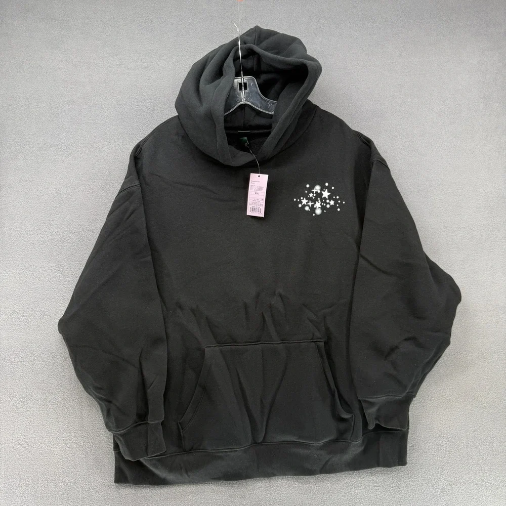 Wild Fable Black Disco Ball Graphic Hoodie Sweatshirt‎ XXL Responsible Style - Picture 3 of 11